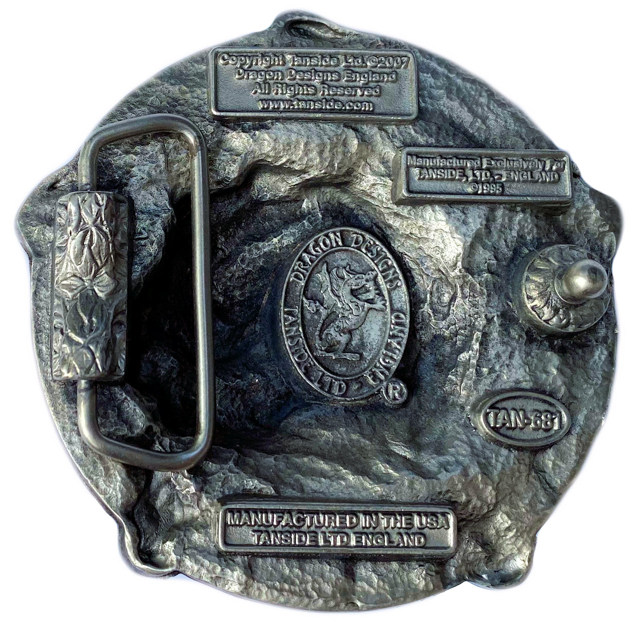 Pentagram - Rose Red Belt Buckle